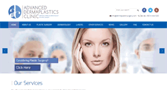 Desktop Screenshot of dermaplasticsurgery.com