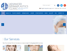 Tablet Screenshot of dermaplasticsurgery.com